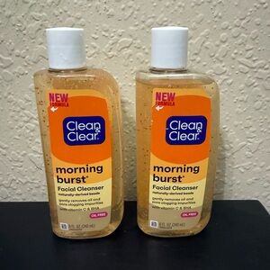 CLEAN & CLEAR Morning Burst Facial Cleanser Set of 2, NEW